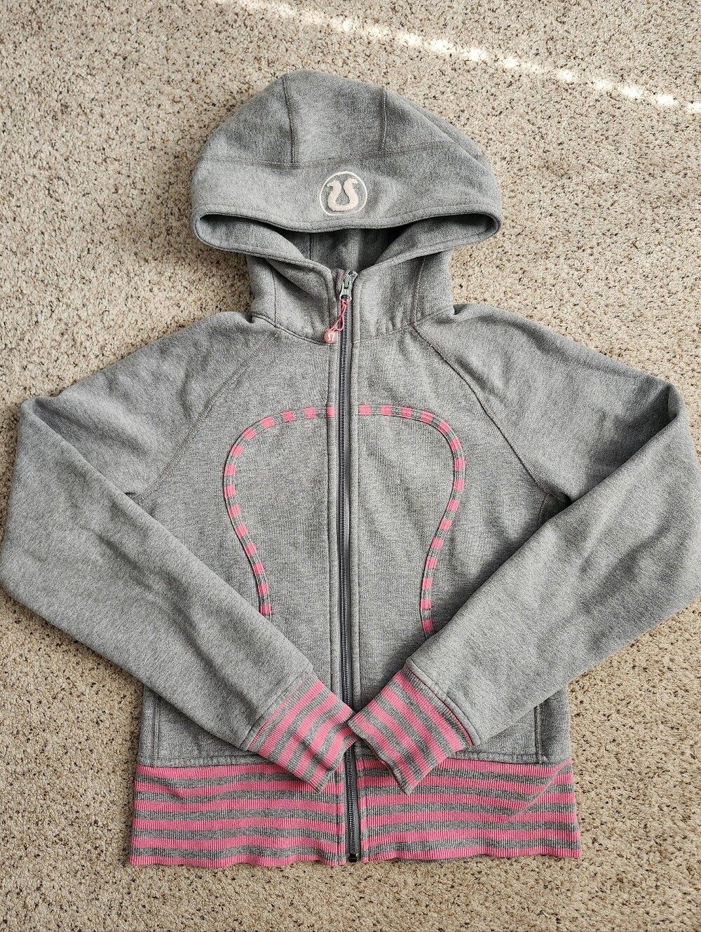 Lululemon Y2k Gray And Pink Jacket